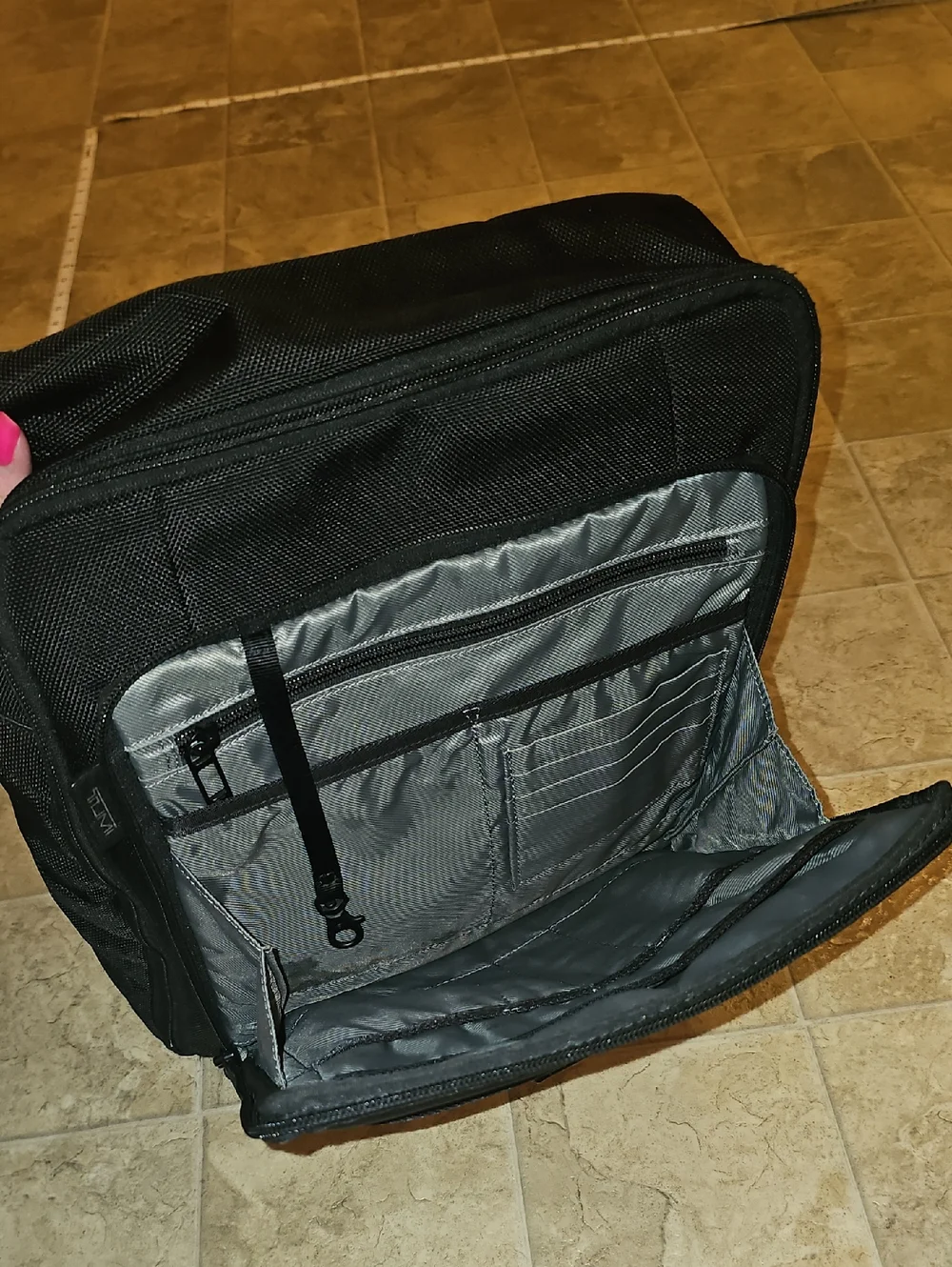 Tumi Black Men's Laptop Briefpack with Top Handle
